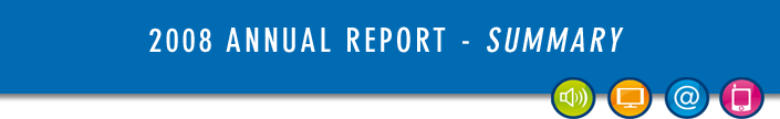 Report on activities 2008 - summary