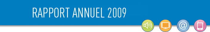 Rapport annuel 2009
