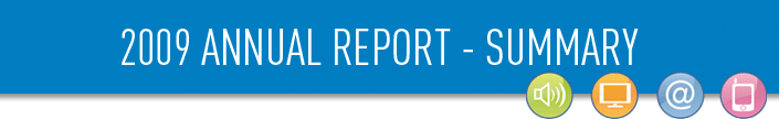 Report on activities 2009 - summary
