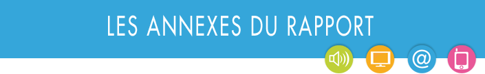 Les annexes du rapport
