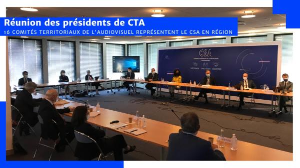 Réunion des présidents des CTA, au CSA, à Paris, mardi 8 juin 2021.